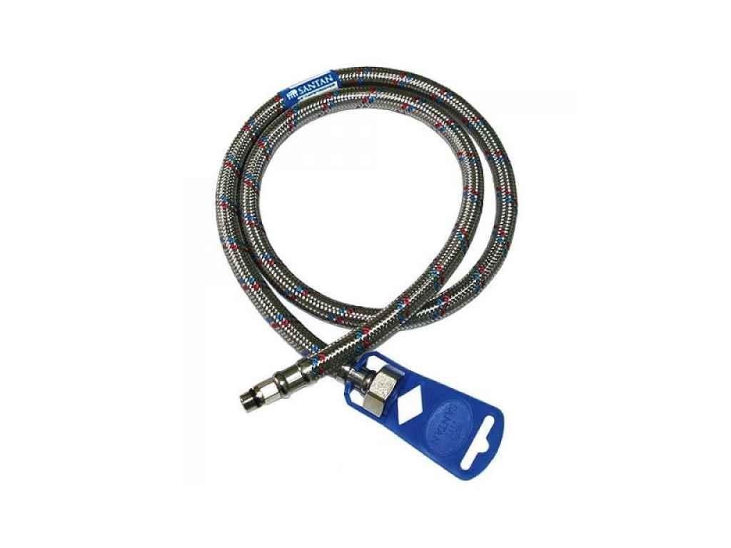 Шланг для води SANTAN 80 см FLEX-WATER M10х1/2" короткий штуцер (313216)