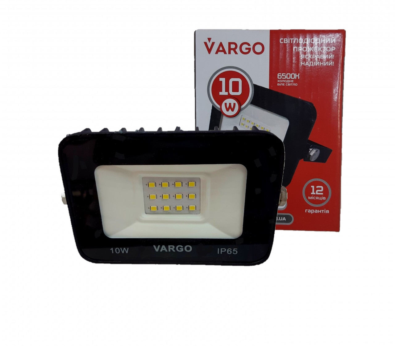 Світлодіодний LED прожектор VARGO 10W 220V 900lm 6500K - фото 3