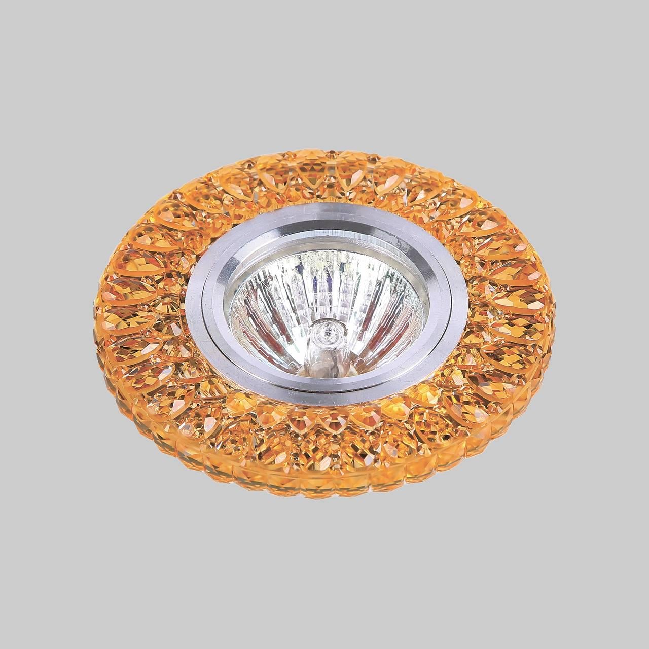 Світильник акриловий круглий Золотий (05-А66)