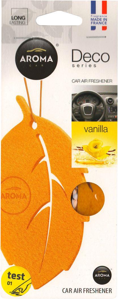 Ароматизатор для авто Aroma Car Deco Vanilla на зеркало (92698) Ароматизатор для авто Aroma Car Deco Vanilla на зеркало (92698)