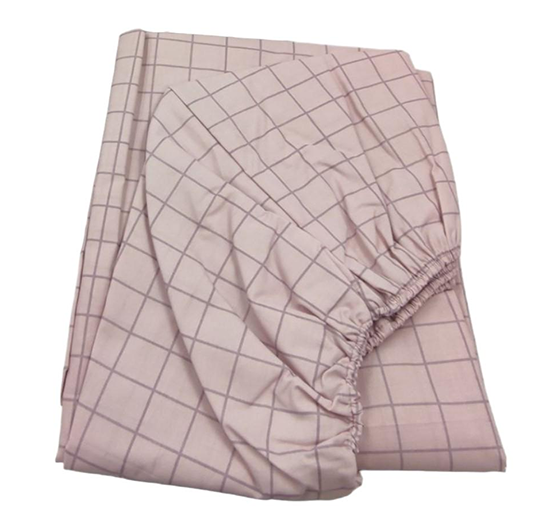 Простынь на резинке Клеточка 160х200 см бязь (4452/160х200)