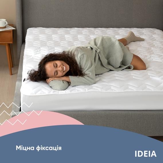 Наматраcник IDEIA NORDIC СOMFORT LUXE натяжной с бортом по периметру 180х200х35 см пл. 250 (396947) - фото 2