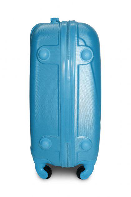 Чемодан пластиковый Fly 310 M средний на 4 колесах Голубой (CEKRBFL310MS4GOL) - фото 5
