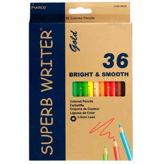 Карандаши цветные Marco Superb Writer Gold 36 цветов