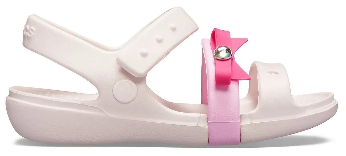Сандалі дитячі Crocs Keeley Charm Barely р. 25 16 см Pink