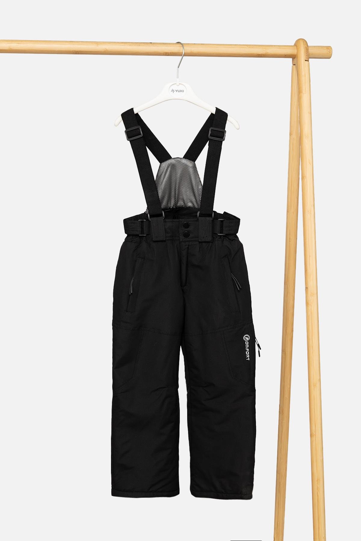 Напівкомбінезон для хлопчика ЦБ-00254669 128 см Чорний (28437065)