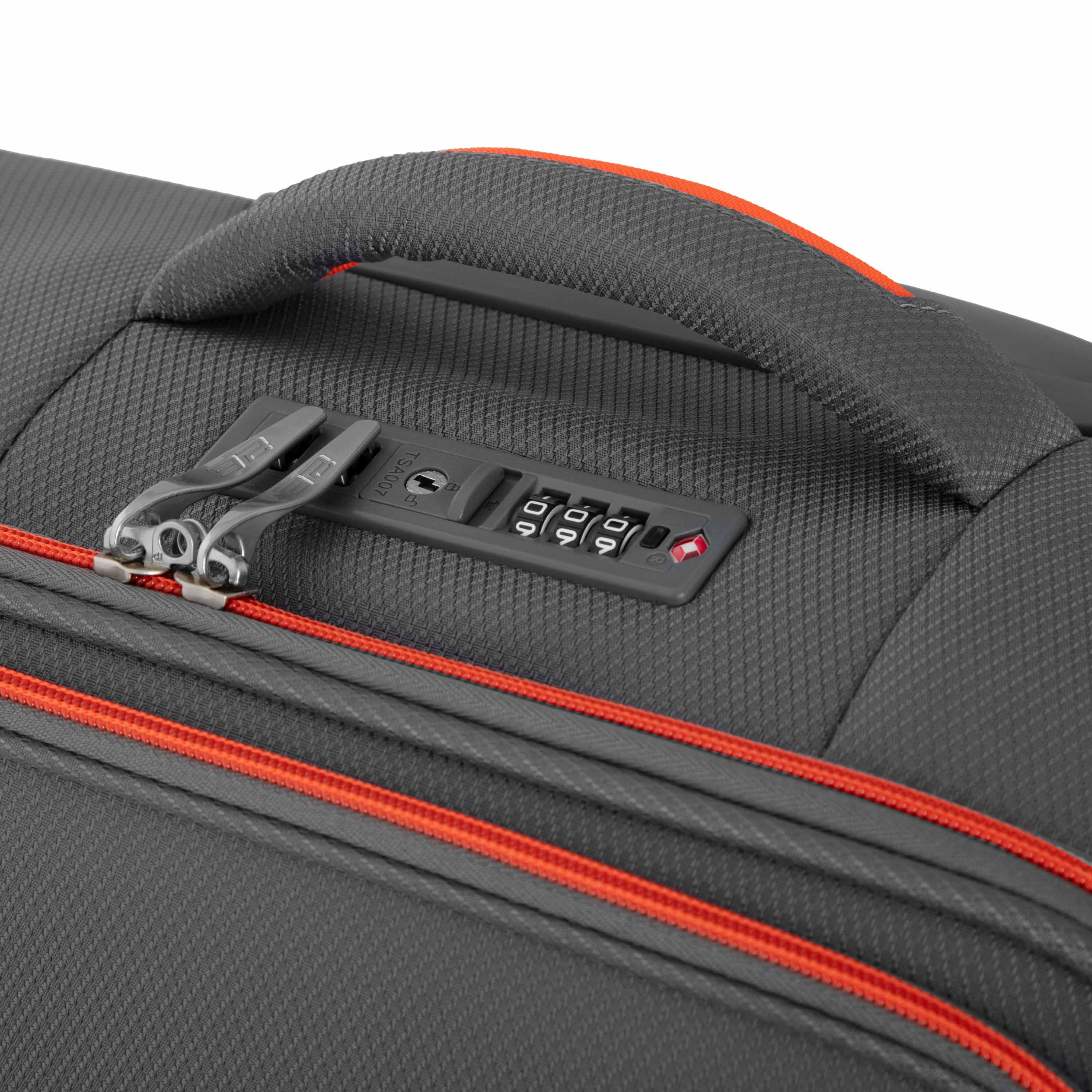 Набор чемоданов дорожных 2E Trek полиэстер замок TSA с 4 колесами S/M и 2 рюкзака Cabin Серый (2E-SPE-TREK-SET4-GR) - фото 6 Набор чемоданов дорожных 2E Trek полиэстер замок TSA с 4 колесами S/M и 2 рюкзака Cabin Серый (2E-SPE-TREK-SET4-GR) - фото 6