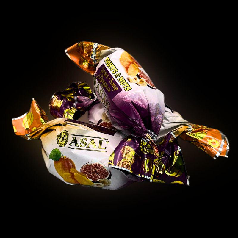 Конфеты Асал с орехами и сухофруктами в шоколадной глазури инжир в коробке 1 кг (Asal-candies-FAH) - фото 5 Конфеты Асал с орехами и сухофруктами в шоколадной глазури инжир в коробке 1 кг (Asal-candies-FAH) - фото 5