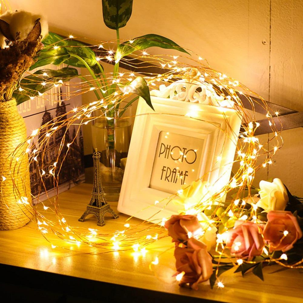 Гірлянда Кінський хвіст USB 400 LED 20 ниток 2,5 м Тепле біле світло (2479517007) - фото 7