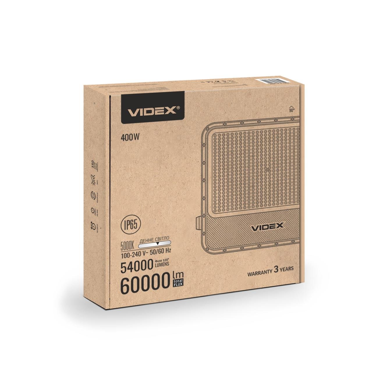 Прожектор LED Videx PREMIUM F2 400W 5000K 220V