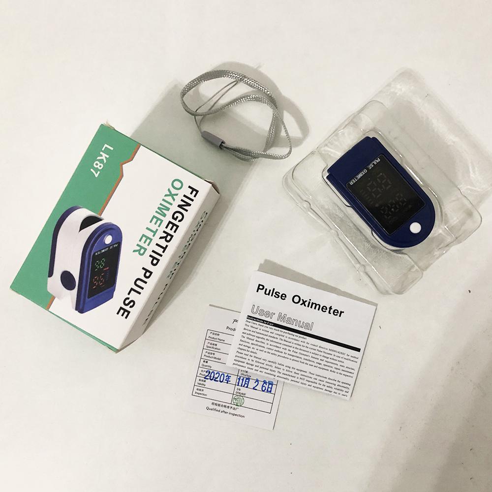 Електронний пульсоксиметр Principle Pulse Oximeter Fingertip LK87 на палець Blue - фото 4