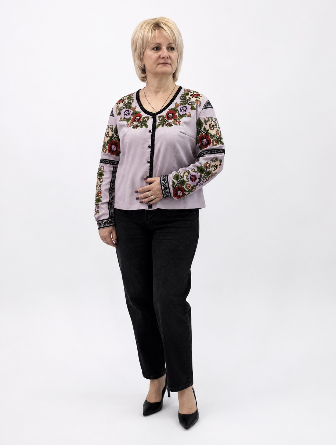 Вишиванка жіноча Барвисті квіти 2XL (2813612027)
