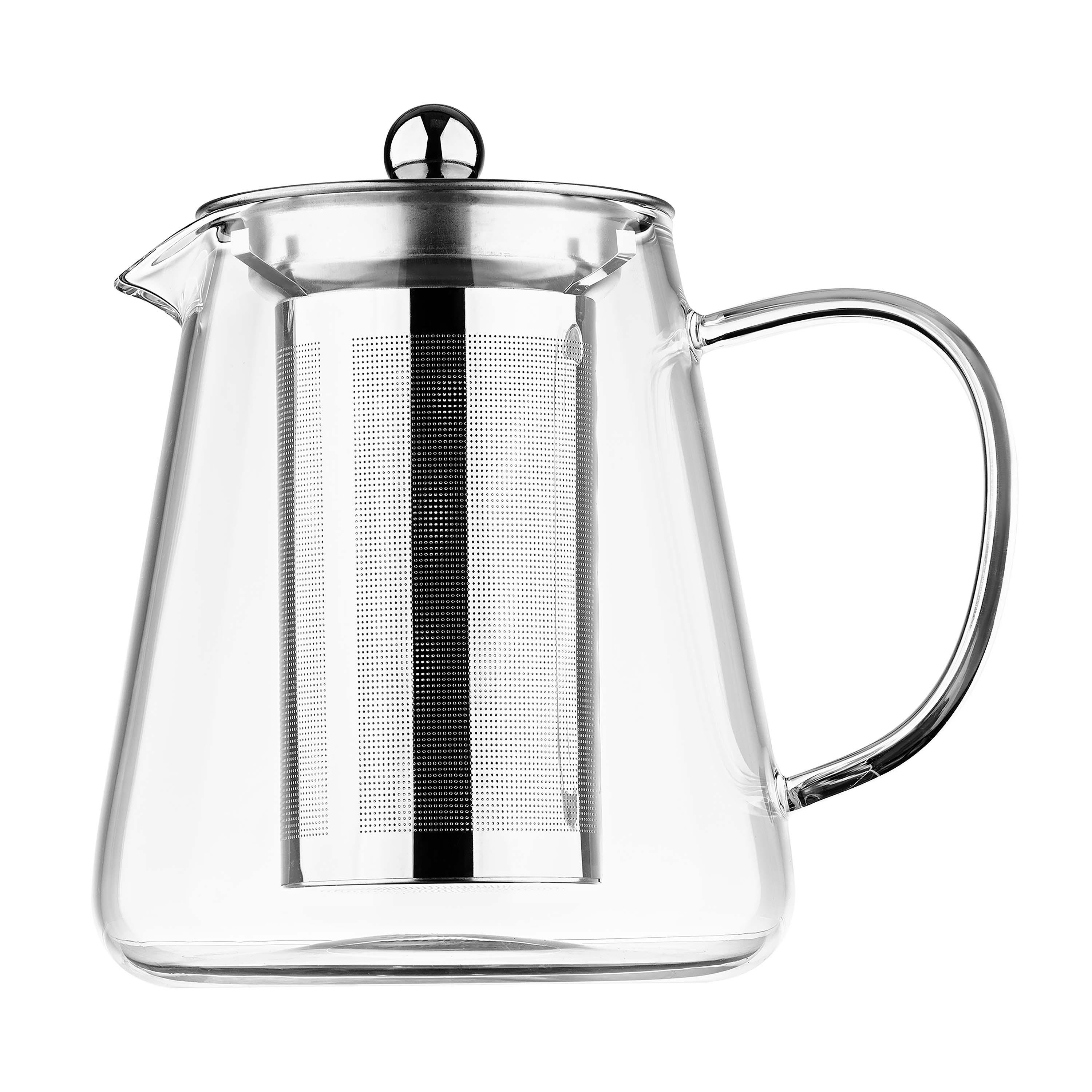 Заварочный чайник Ardesto Gemini Milano боросиликатное стекло/нержавеющая сталь 950 мл Прозрачный (AR1909BGM)