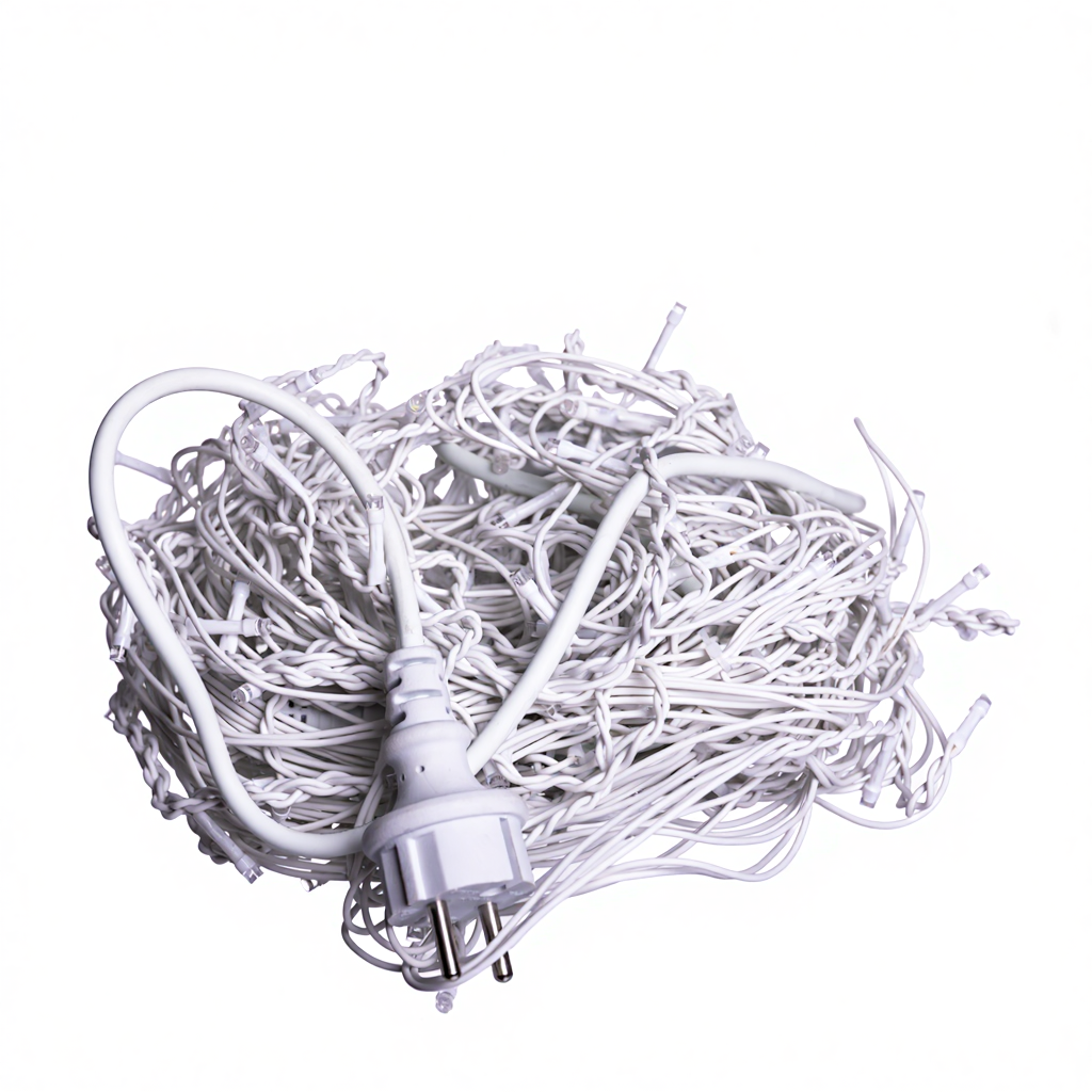 Гирлянда уличная Бахрома 335 LED от сети 20 м Холодный белый (21-107-20MWW) - фото 2 Гирлянда уличная Бахрома 335 LED от сети 20 м Холодный белый (21-107-20MWW) - фото 2