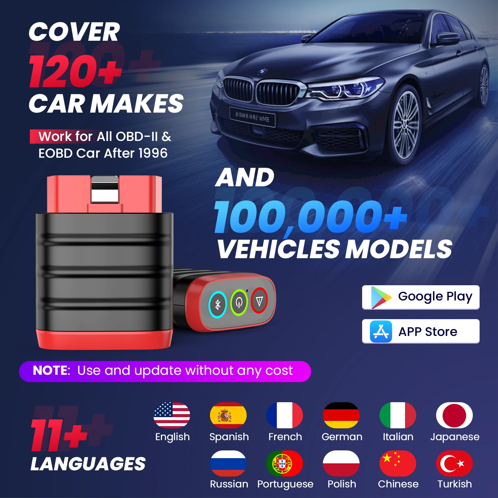 Автомобильный сканер Thinkcar Mini Bluetooth OBD2 Black (82275) - фото 6 Автомобильный сканер Thinkcar Mini Bluetooth OBD2 Black (82275) - фото 6