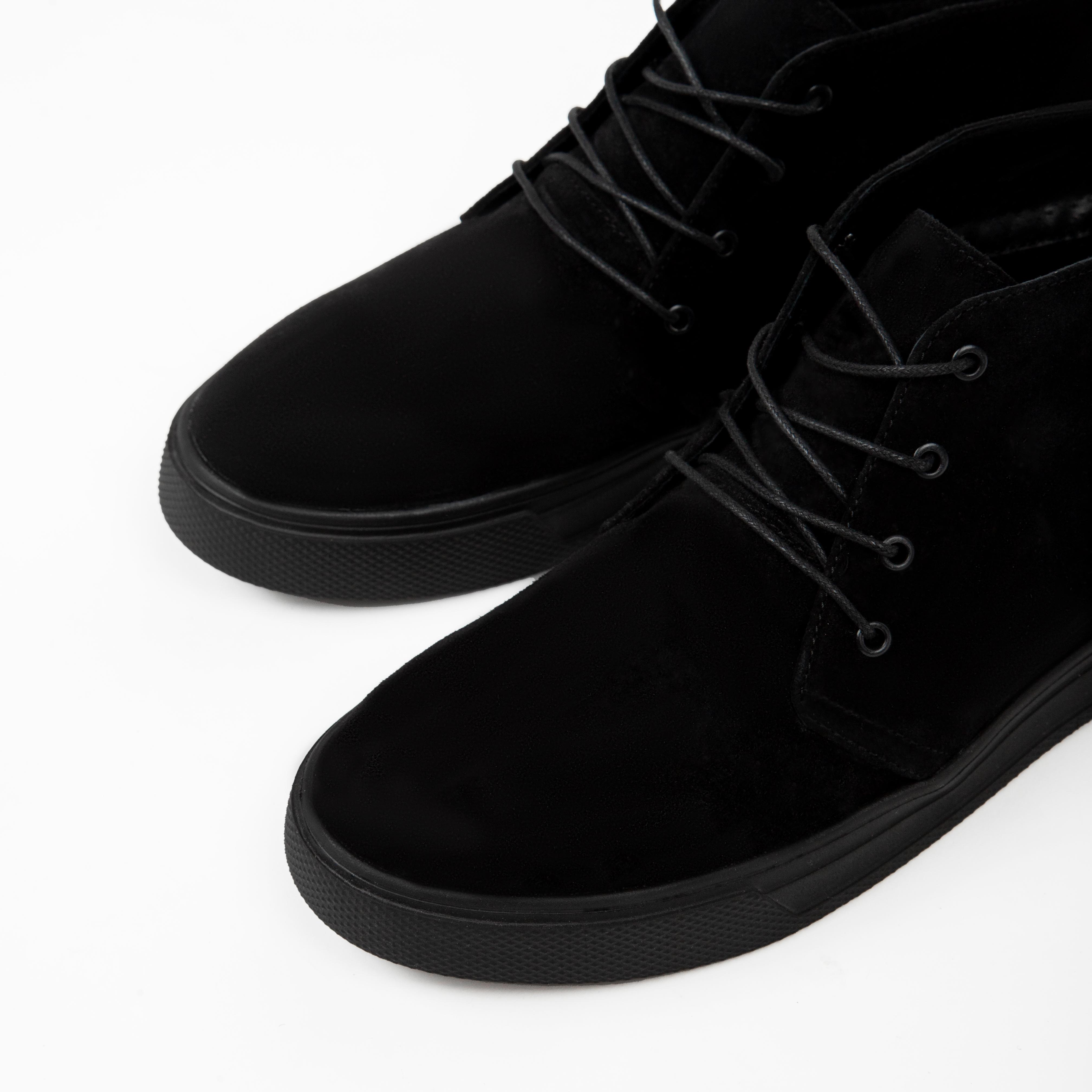 Ботинки дезерты Dux Premium 2505 из натуральной замши флисовая подкладка р. 38 Черный (250538) - фото 4