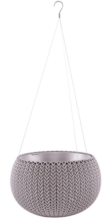 Горшок подвесной со вставкой Keter Cozy круглый плетеный S Фиолетовый (CNT00012213) Горшок подвесной со вставкой Keter Cozy круглый плетеный S Фиолетовый (CNT00012213)