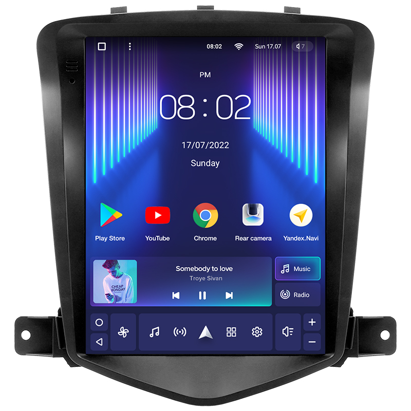 Автомагнитола штатная Teyes TPRO 2 для Chevrolet Cruze J300 Tesla style 2008-2014 Android TPRO2 4+64 Wi-Fi/4G (1638610100)