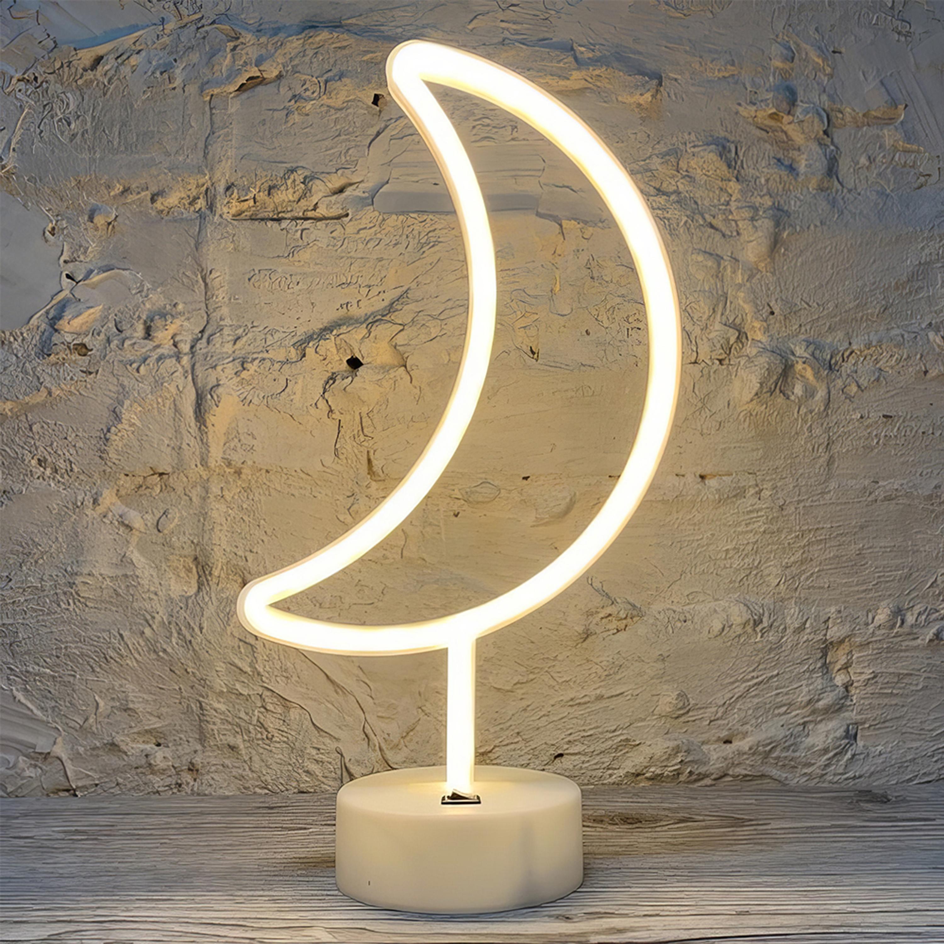 Нічник неоновий Місяць Теплий білий (WLS-QX-NH2394W) - фото 2 Нічник неоновий Місяць Теплий білий (WLS-QX-NH2394W) - фото 2