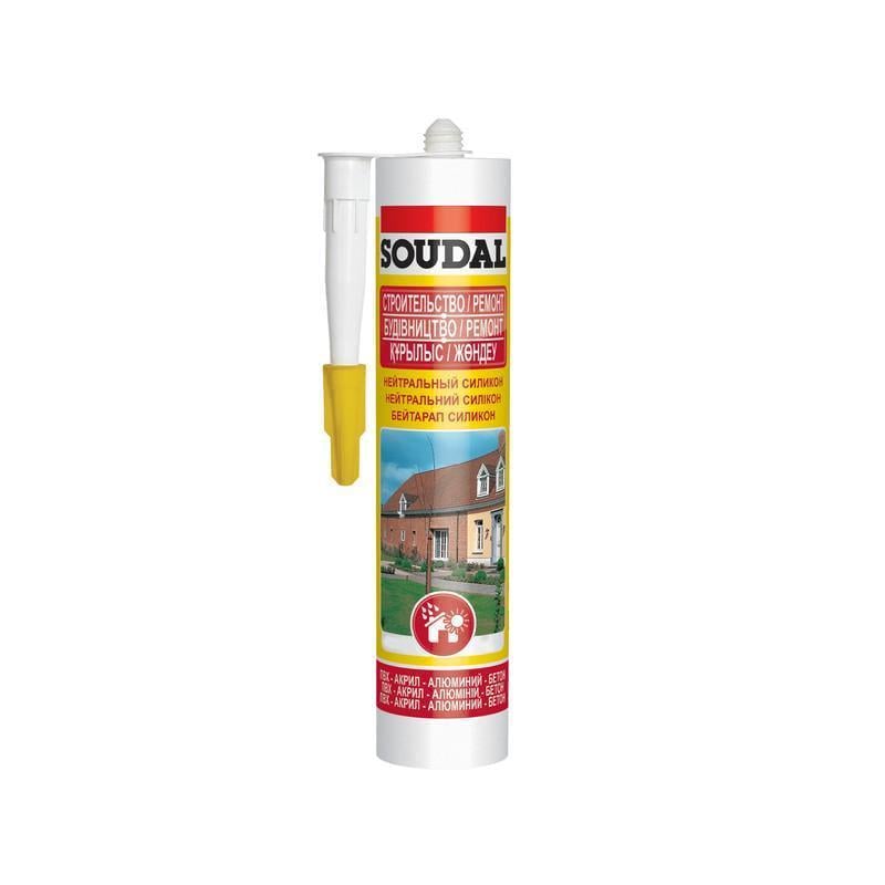 Герметик силіконовий Soudal нейтральний 280 мл Прозорий (000020000000030002)