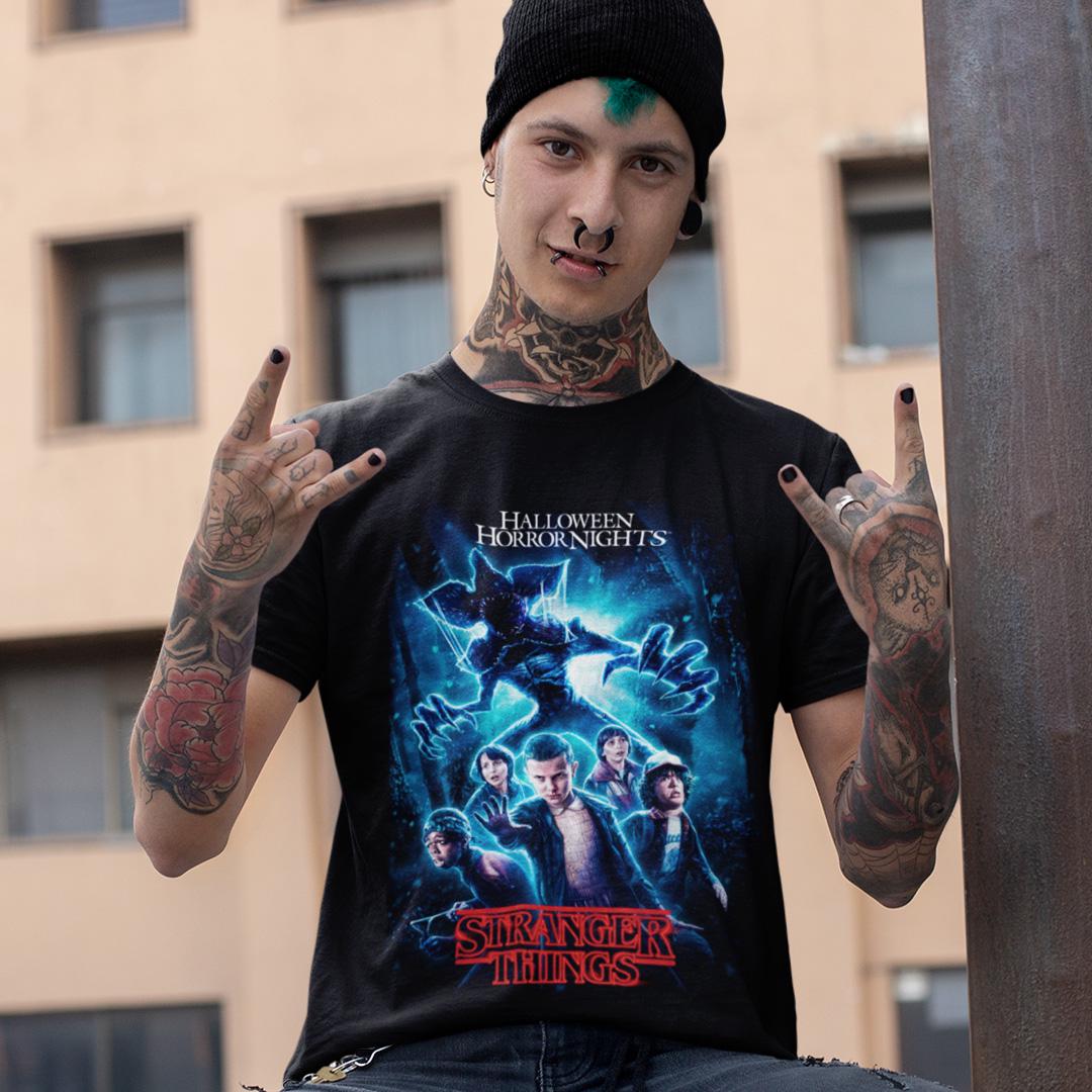 Футболка унисекс Stranger Things Halloween Horror Nights 2018 4XL Черный (0000009288)