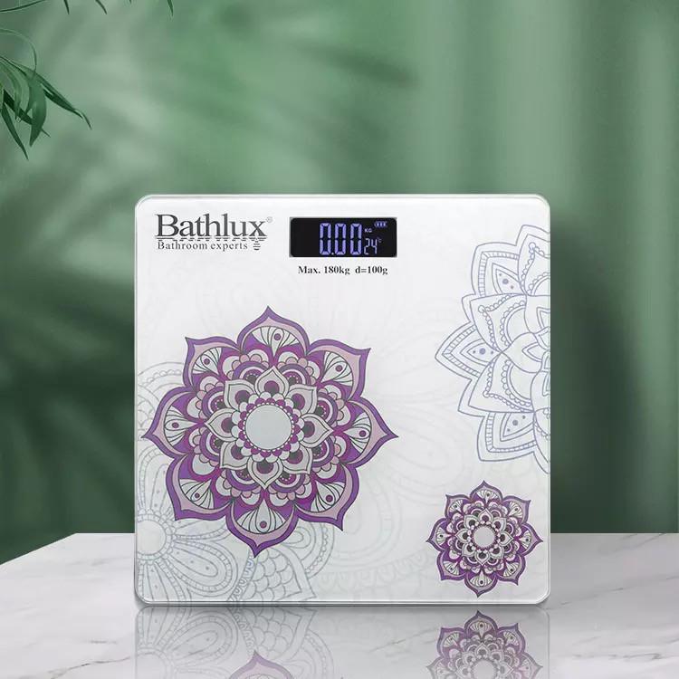 Підлогові ваги Bathlux суперточні до 160 кг дизайн Classical purple