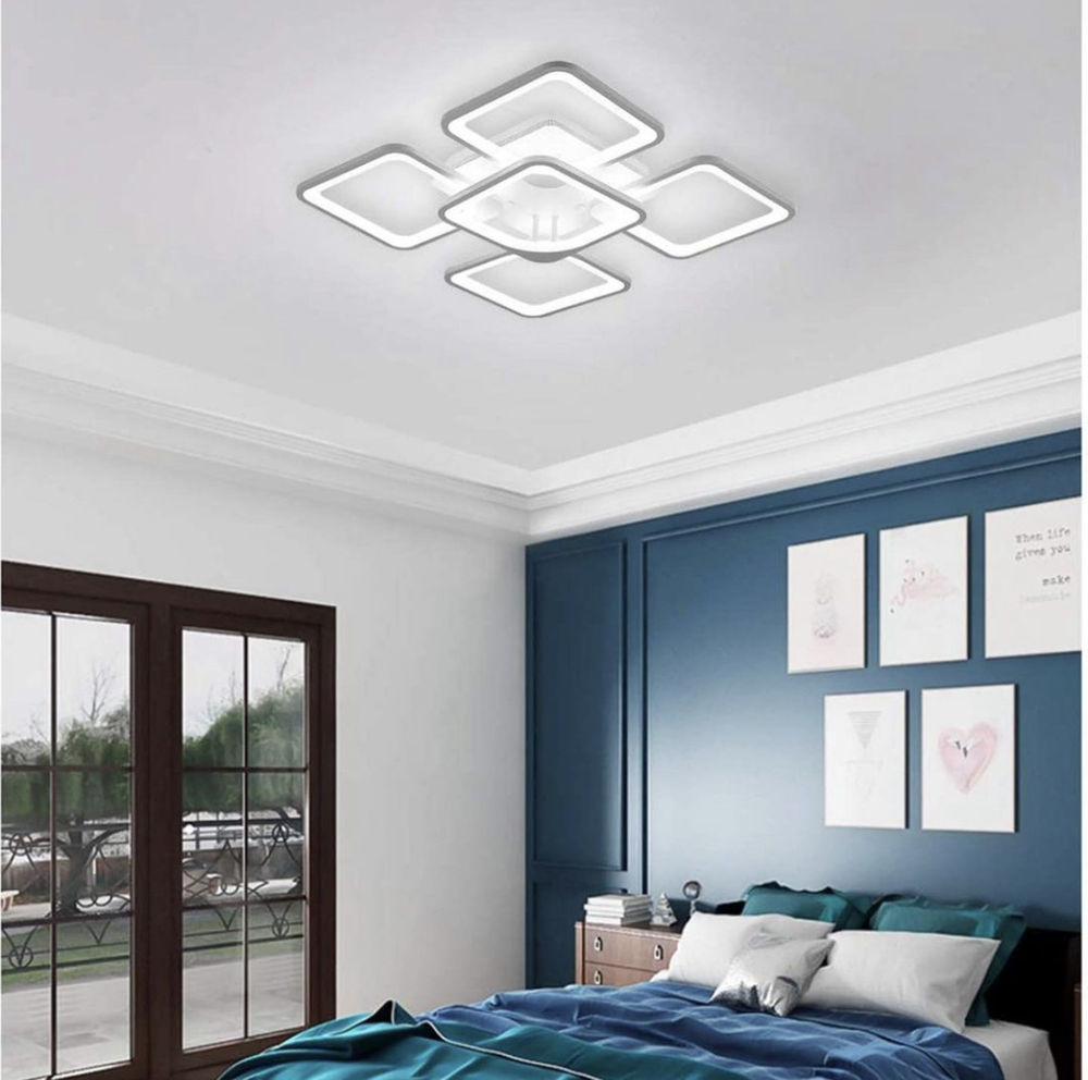 Люстра LED/RGB подсветка/пульт Белый (A2281/4/1S RGB WT)