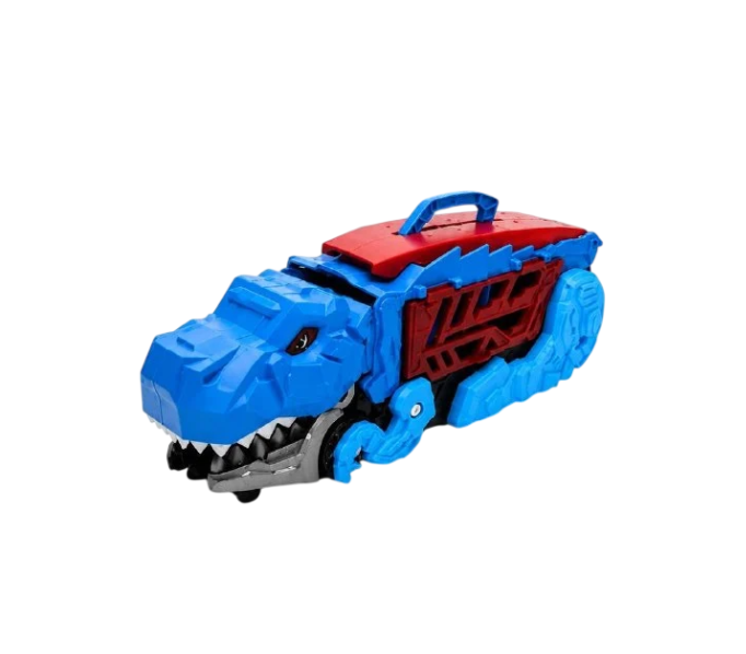 Трейлер-автопаркинг 2в1 Fun Game Dinosaur Truck YM5533-1-3 Трансформер с машинками Синий (3161453267)