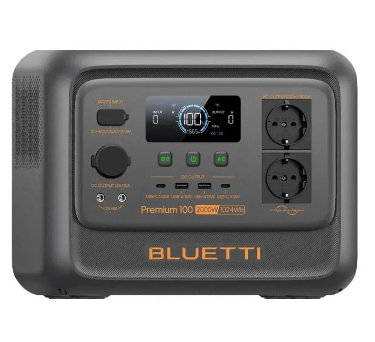 Електростанція Bluetti Premium 100 V2 2000 Вт 1024 Вт/год Чорний