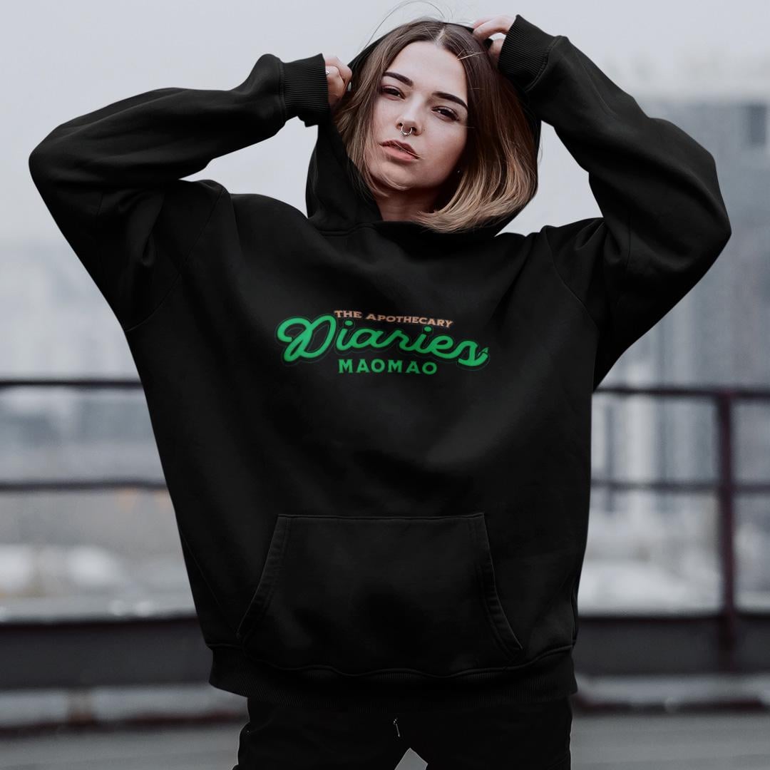 Худи флисовый женский The Apothecary Diaries Maomao 2XL Черный (0000022317)