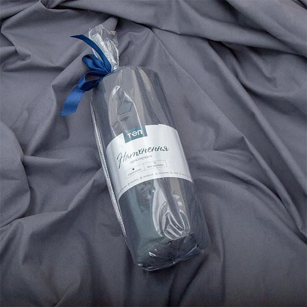 Простынь ВДОХНОВЕНИЯ с резинкой 180х200 см Графит (ЦБ-00035065)