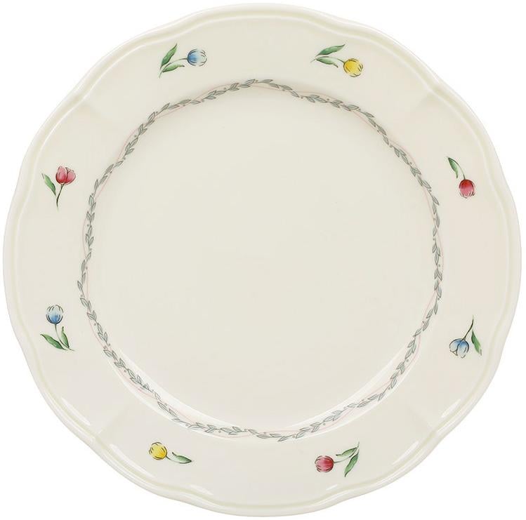 Набор фарфоровых тарелок Vintage Tulip 6 шт. 23 см