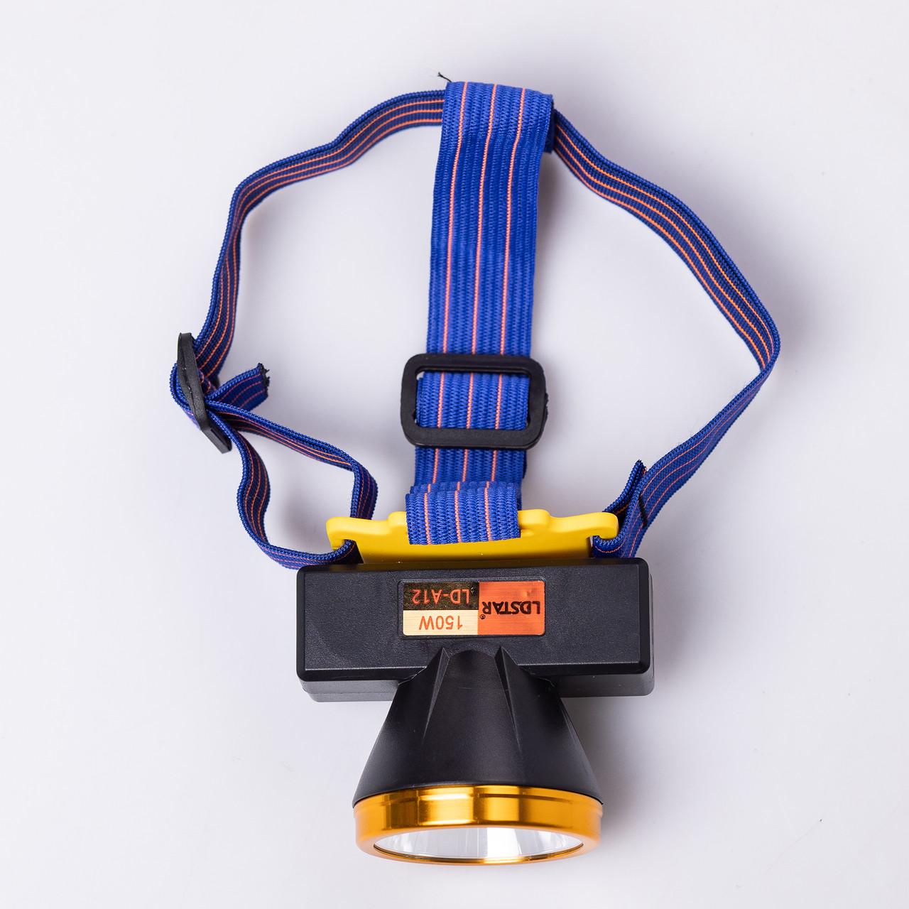 Налобний ліхтар акумуляторний LED 3 режими роботи 7х7х5 см (7192) - фото 2