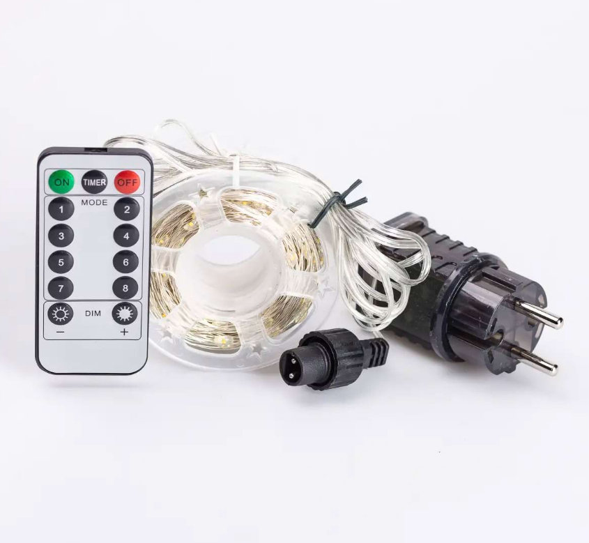 Гирлянда Роса нить с пультом 500 LED 50 м от сети Желтый - фото 10 Гирлянда Роса нить с пультом 500 LED 50 м от сети Желтый - фото 10