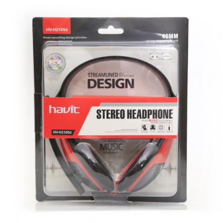 Навушники Havit HV-H2105d Black/Red - фото 3