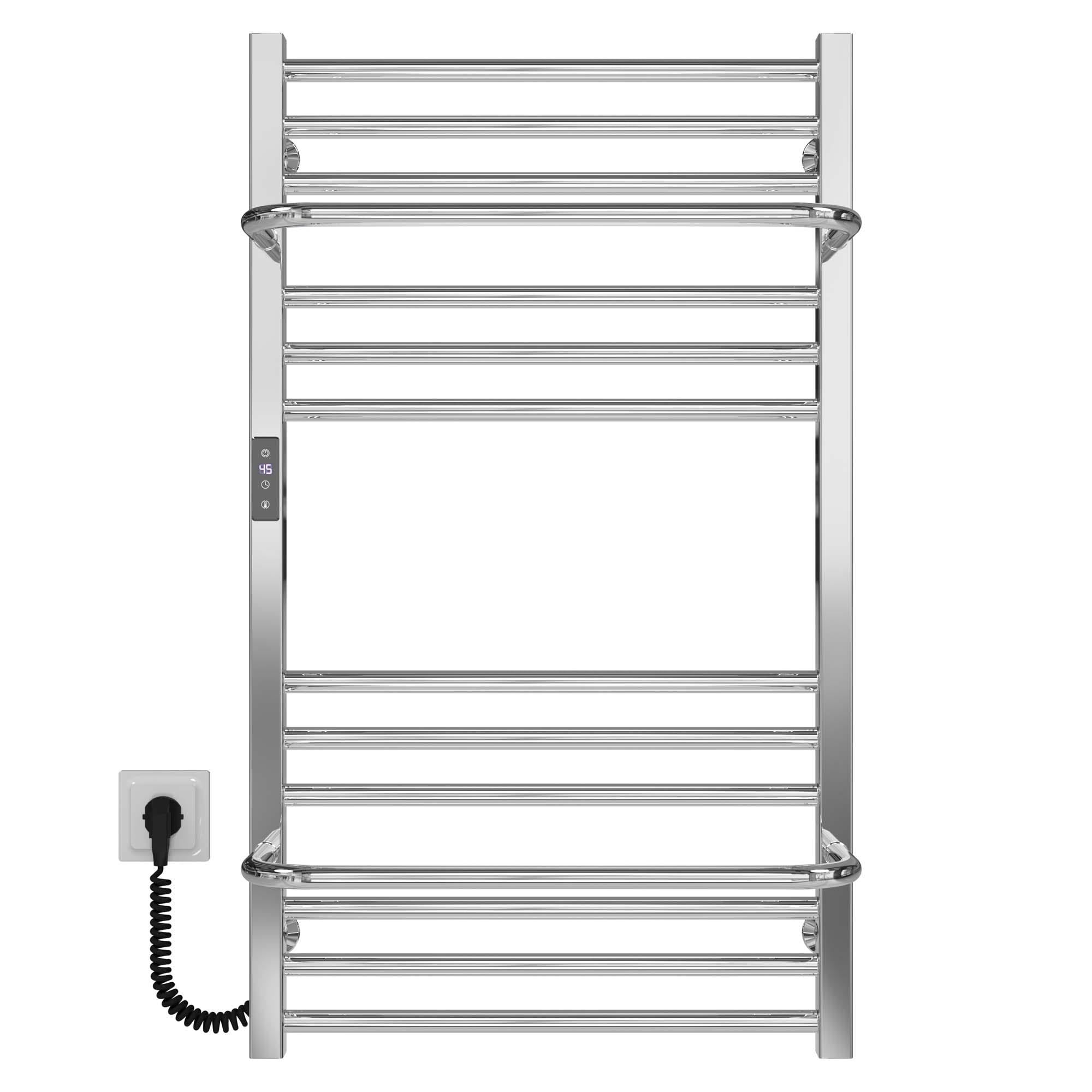 Полотенцесушитель электрический Deffi Sigma П14 JD04 левое подключение нержавеющая сталь 500х900 мм Хром (A.SI.90.50.14.E.C.L.2)