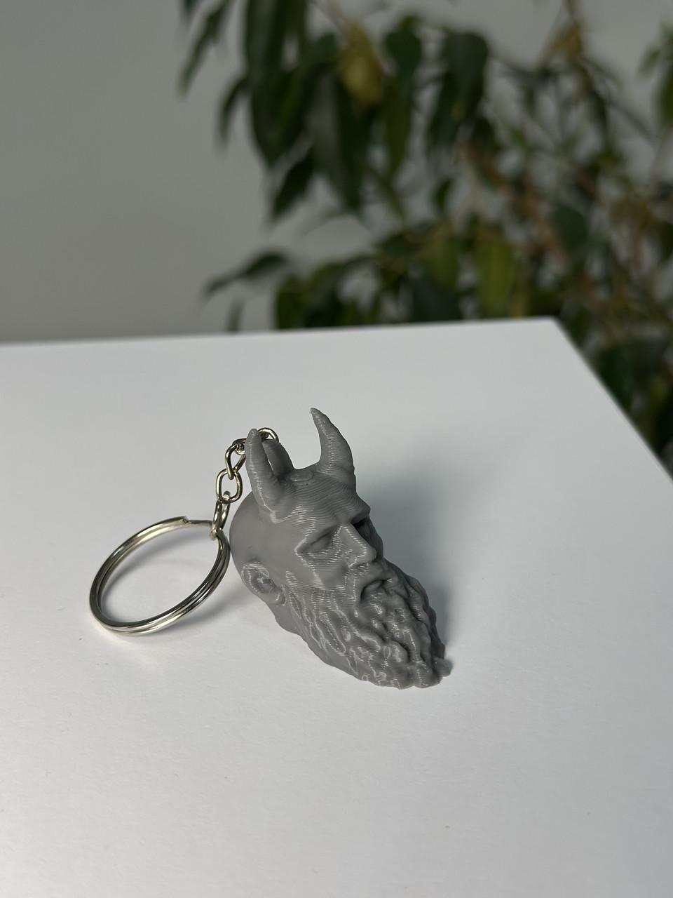 Брелок на ключі голова Міміра Кратоса з гри God Of War 5 см