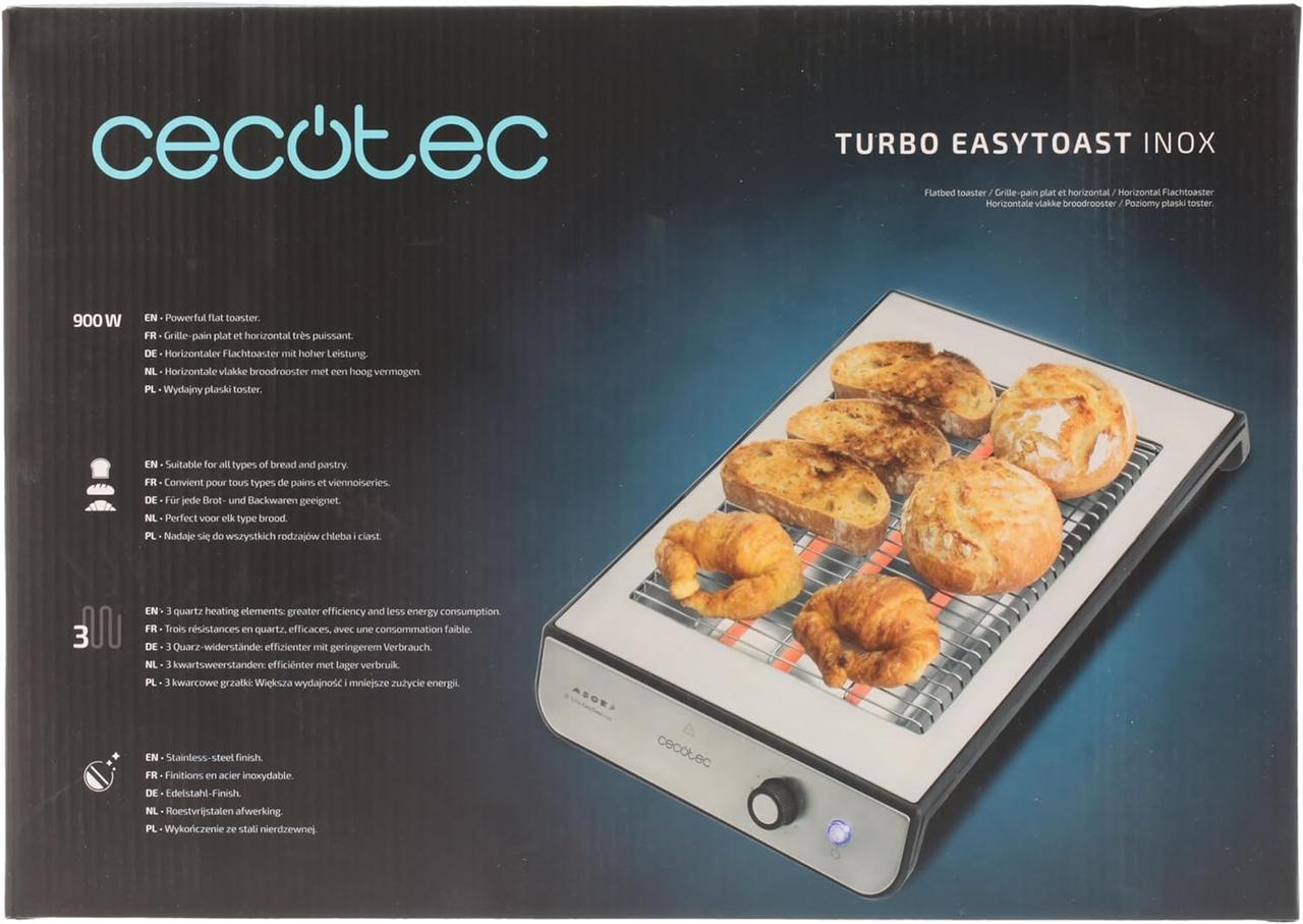 Тостер горизонтальный Cecotec Turbo Easy 900 W (08004) - фото 6