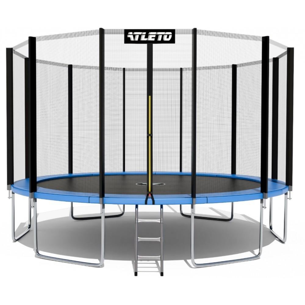 Батут дитячий Atleto з сіткою та драбиною 490 см (21001000) - фото 1 Батут дитячий Atleto з сіткою та драбиною 490 см (21001000) - фото 1