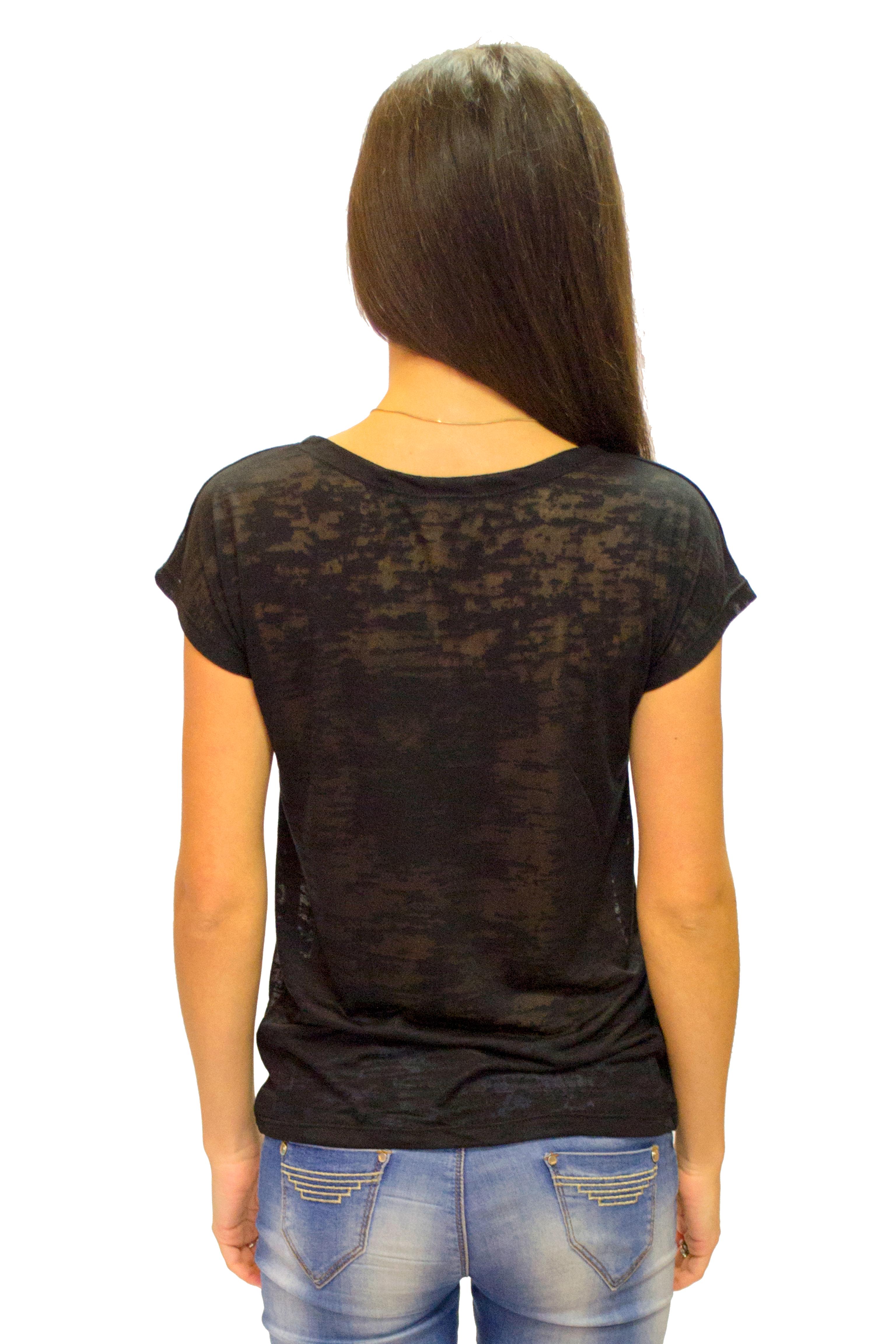 Футболка женская Наталюкс XL Черный (8223331704251) - фото 2