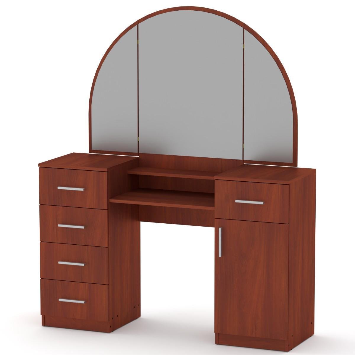 Туалетный столик МеблиКо Трюмо-5 140х42х170 см Яблоня (k-2505-6) - фото 1