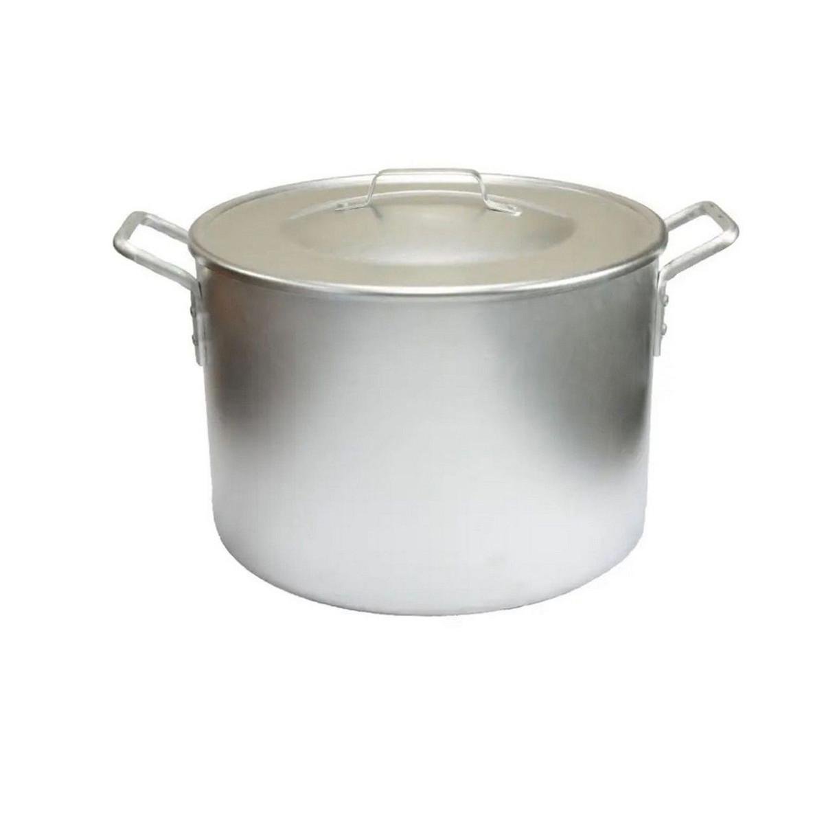 Кастрюля с крышкой Interos алюминиевая 40 л 41 см Кастрюля с крышкой Interos алюминиевая 40 л 41 см