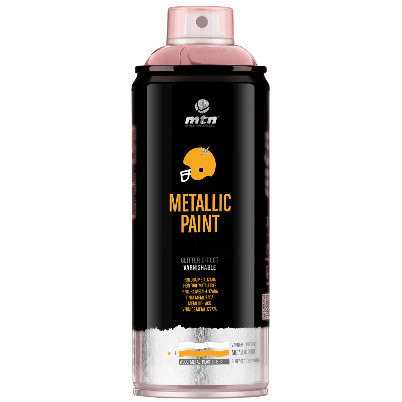 Краска с эффектом металлик Montana Colors Metallic Paint 400 мл аэрозоль Розовое золото