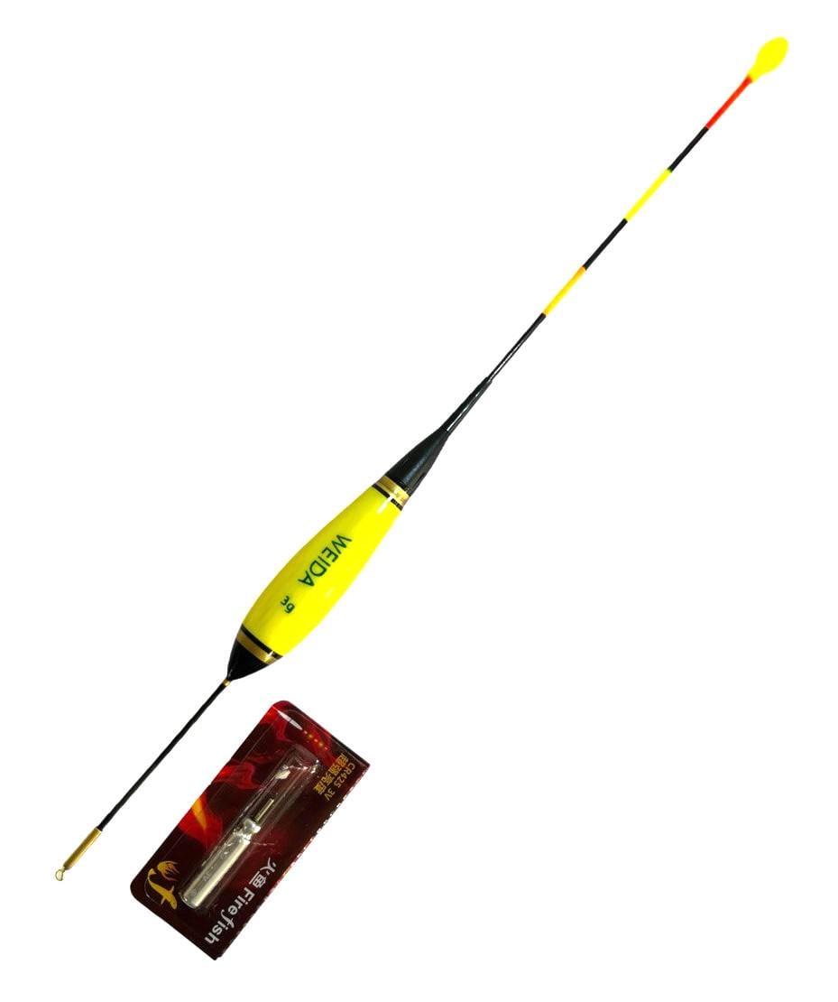 LED-поплавок Weida светится 3 г 24 см Желтый (2335863995)