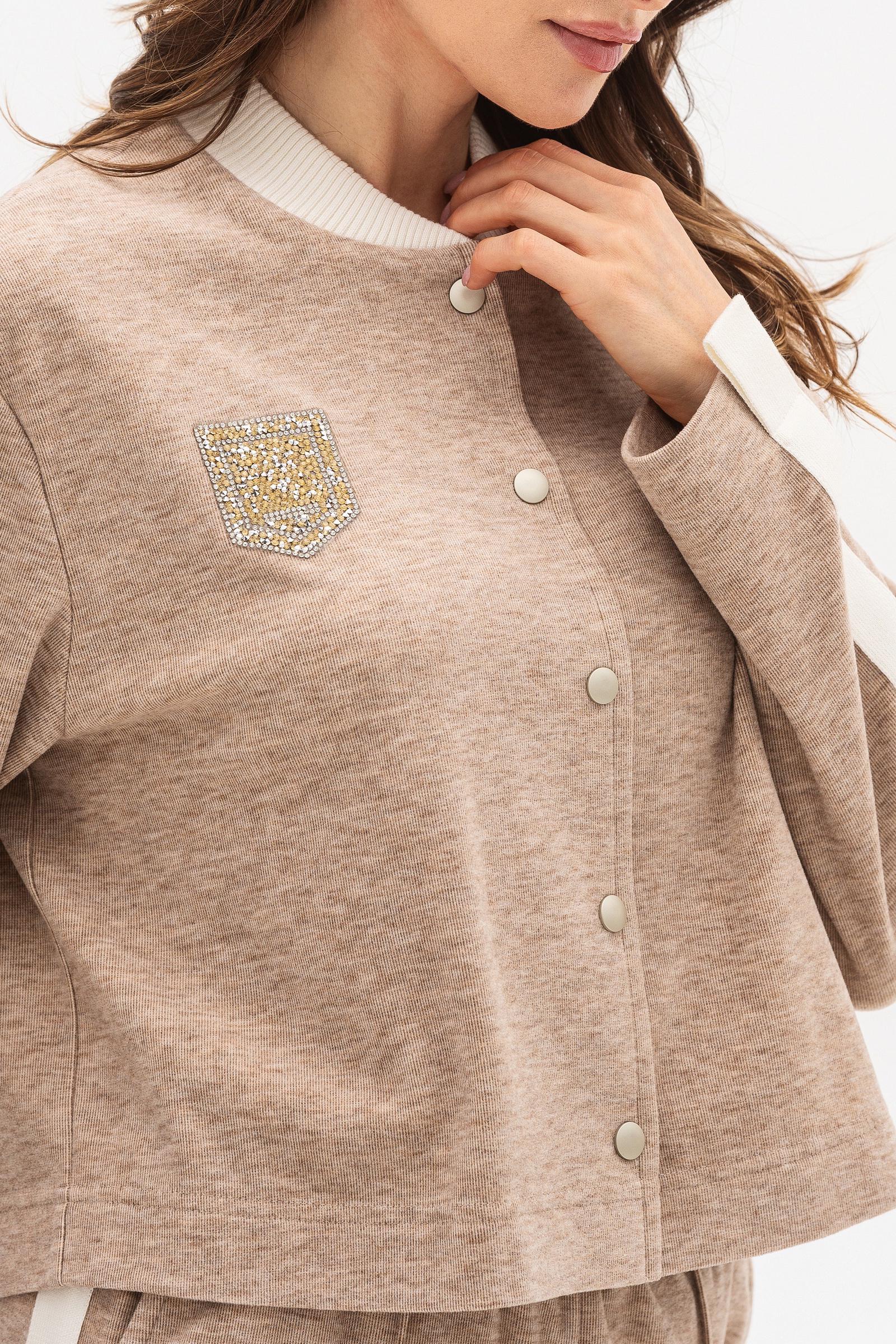 Бомбер Lesia Кіріса р. 54 Бежевий (152730000) - фото 4 Бомбер Lesia Кіріса р. 54 Бежевий (152730000) - фото 4