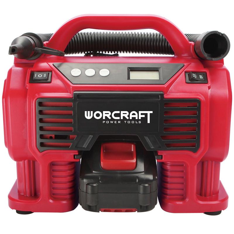 Компресор автомобільний акумуляторний Worcraft CAC-S20LiA з акумулятором 4А і зарядним (43112)