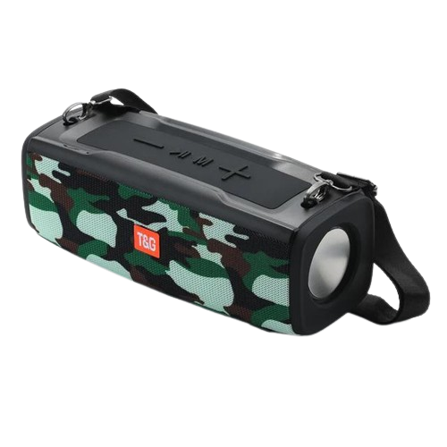 Портативна колонка T&G 624 IPX5 з RGB підсвічуванням Camouflage