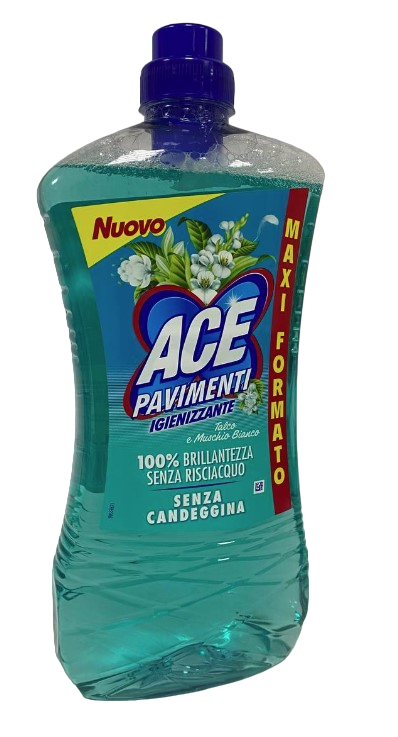 Средство для мытья полов ACE тальк и белый мускус 1,3 л Средство для мытья полов ACE тальк и белый мускус 1,3 л
