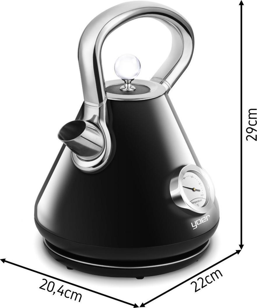 Електрочайник Yoer CRYSTAL EK02BK (69991) - фото 5 Електрочайник Yoer CRYSTAL EK02BK (69991) - фото 5