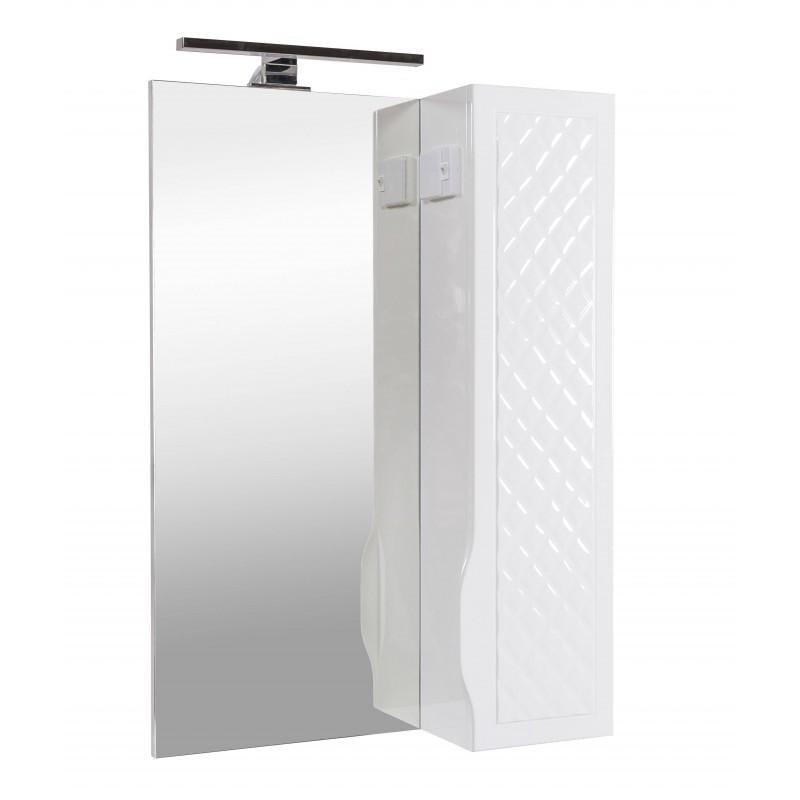 Зеркало Родорс с пеналом справа и подсветкой 55 см (2350040100)